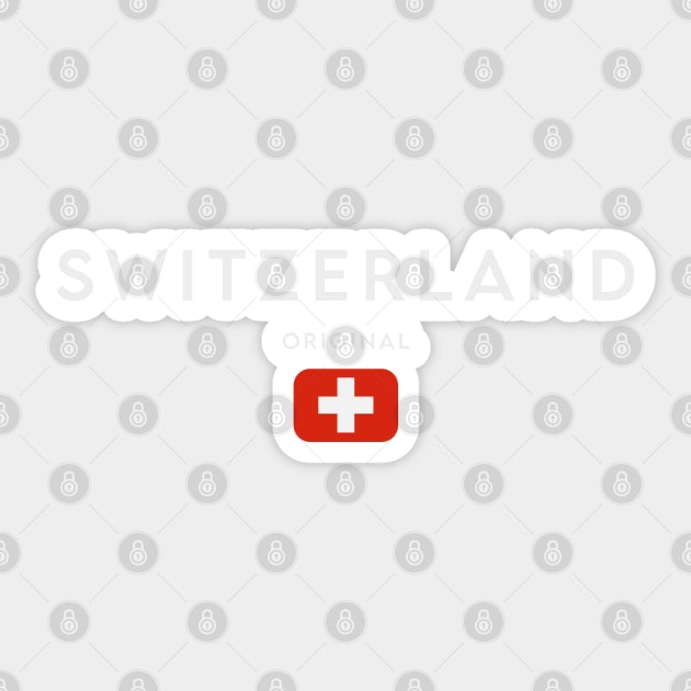 Switzerland flag, swiss flag Sticker by eka123